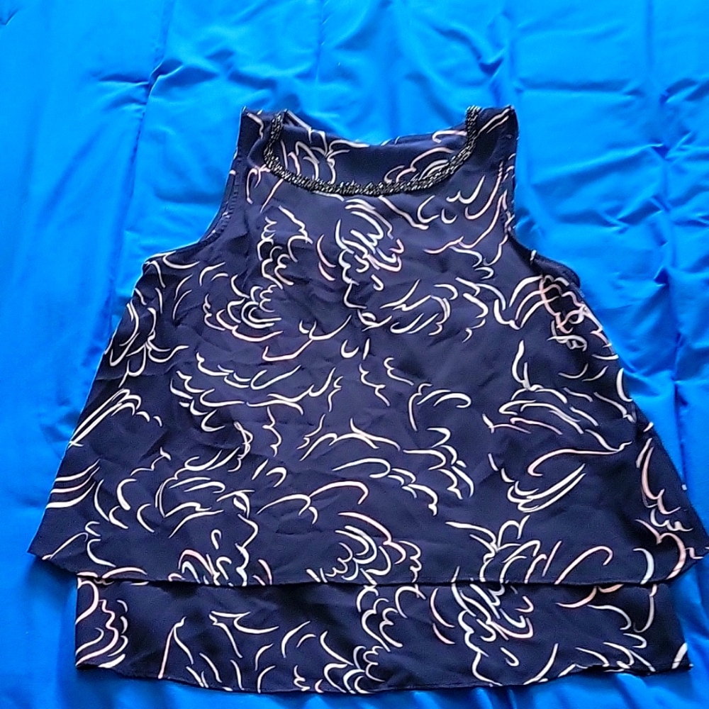 Dark blue blouse medium